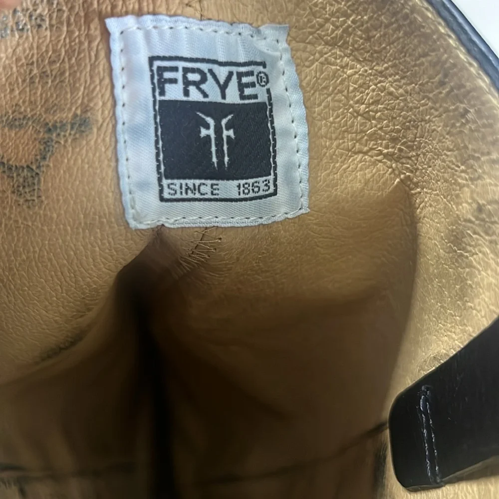 FRYE PAIGE LOOP HARNESS LEATHER BIKER WESTERN RIDING‎ BOOTS SUZE 9B 77540
